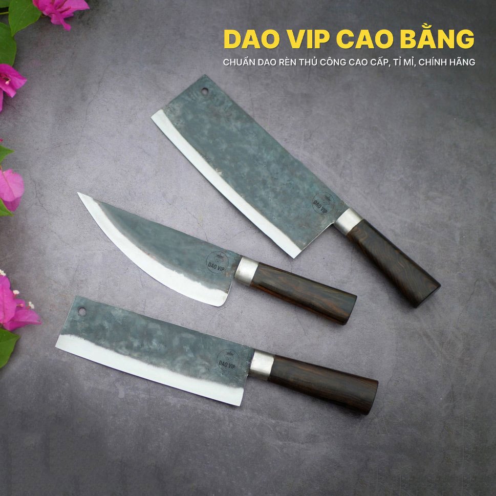 Bộ dao bếp thép nhíp CB108 DAO VIP CAO BẰNG