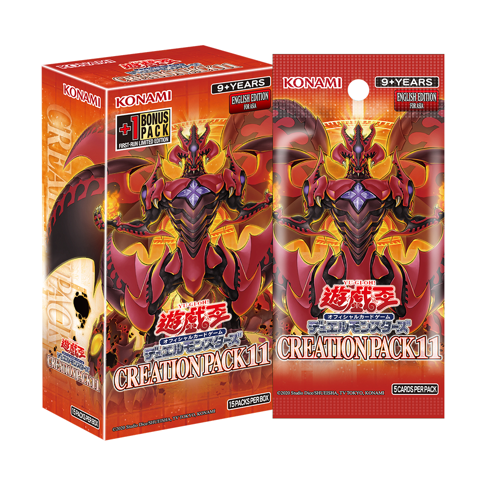 [Hộp Thẻ Bài Yugioh Chính Hãng] Booster Box - Pack Yugioh Creation Pack 11 - CR11 Asian English (AE)