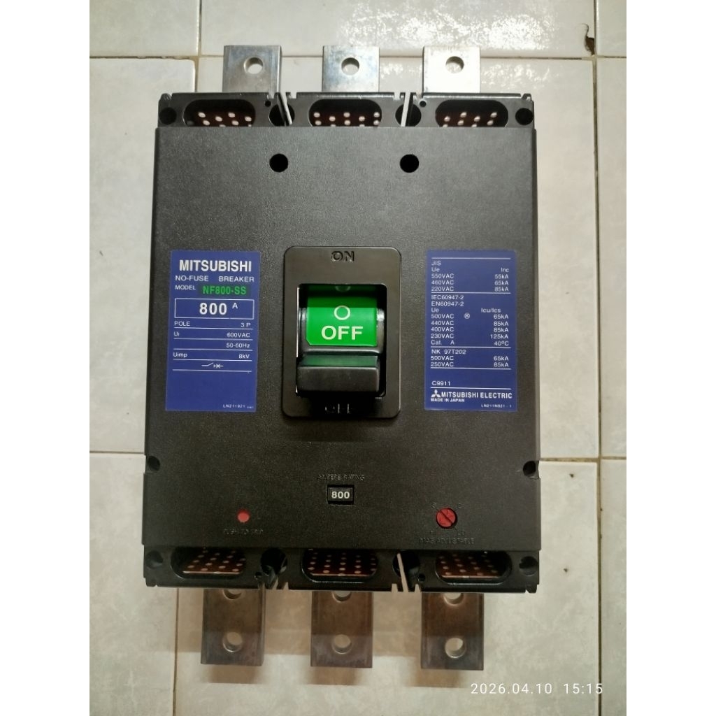 MCCB NHẬT 3 PHA 300A, 400A, 500A, 600A, 800A