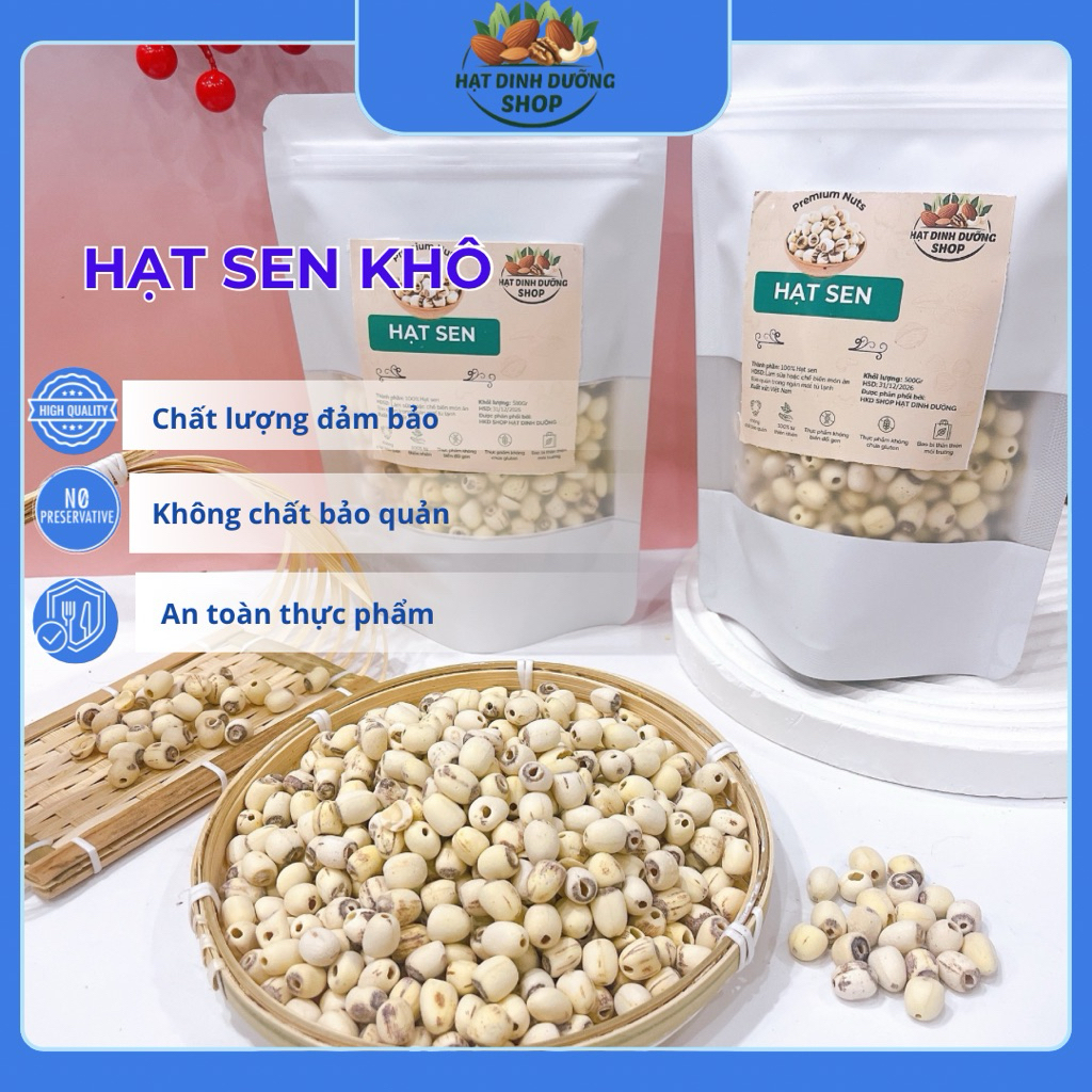 Hạt sen khô Huế 500G