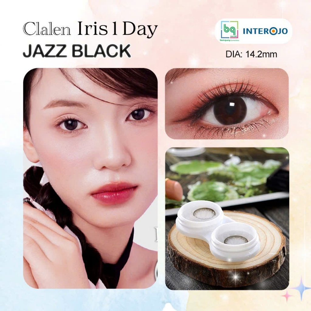 1 Miếng Kính Áp Tròng 1 ngày Clalen Iris nâu đen SOUL BROWN - ALICIA BROWN - LATIN BROWN - JAZZ BLAC