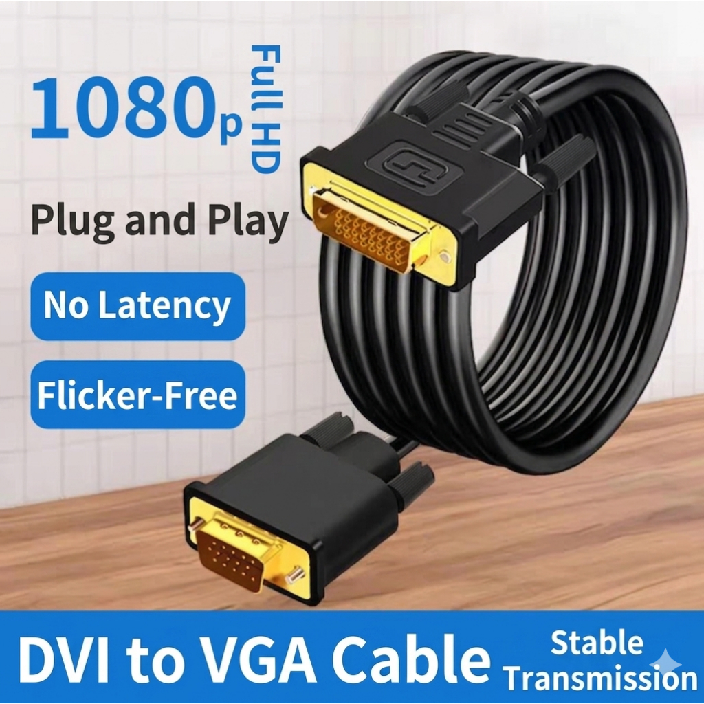 DVI TO VGA - DVI SANG VGA - DVI LÊN VGA - CÓ 2 CHUẨN DVI 24+1 VÀ DVI 24+5 - KHỞI ĐỘNG LẠI MÁY TÍNH S