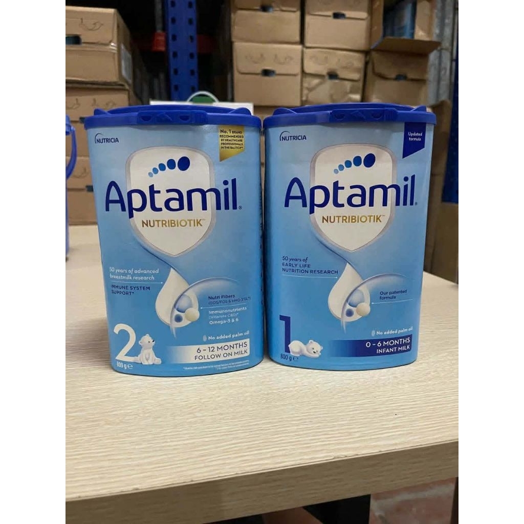 Sữa aptamil Đức số 1,số 2 lon 800g hạn 8/2026