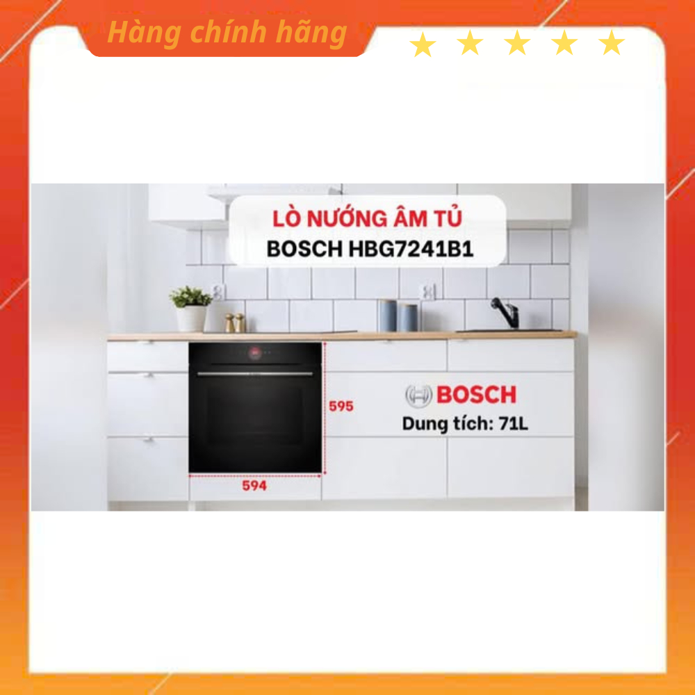 Lò nướng âm tủ Bosch HBG7241B1 Serie 8