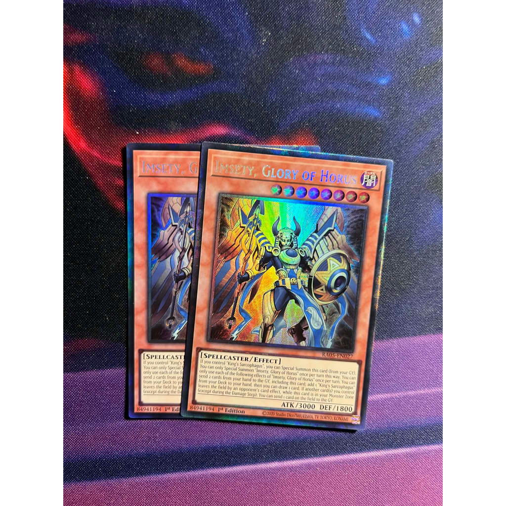 TGT Yugioh thẻ bài Yugioh chính hãng Imsety, Glory of Horus RA05-EN027 collector