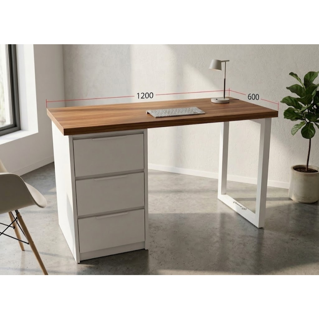 ( HỖ TRỢ LẮP RAP HCM) bàn có tủ 3 ngăn gắn được ARM ikea có 1m-2m tủ sâu nhiều hộc bàn làm việc chơi game học tập | BigBuy360 - bigbuy360.vn