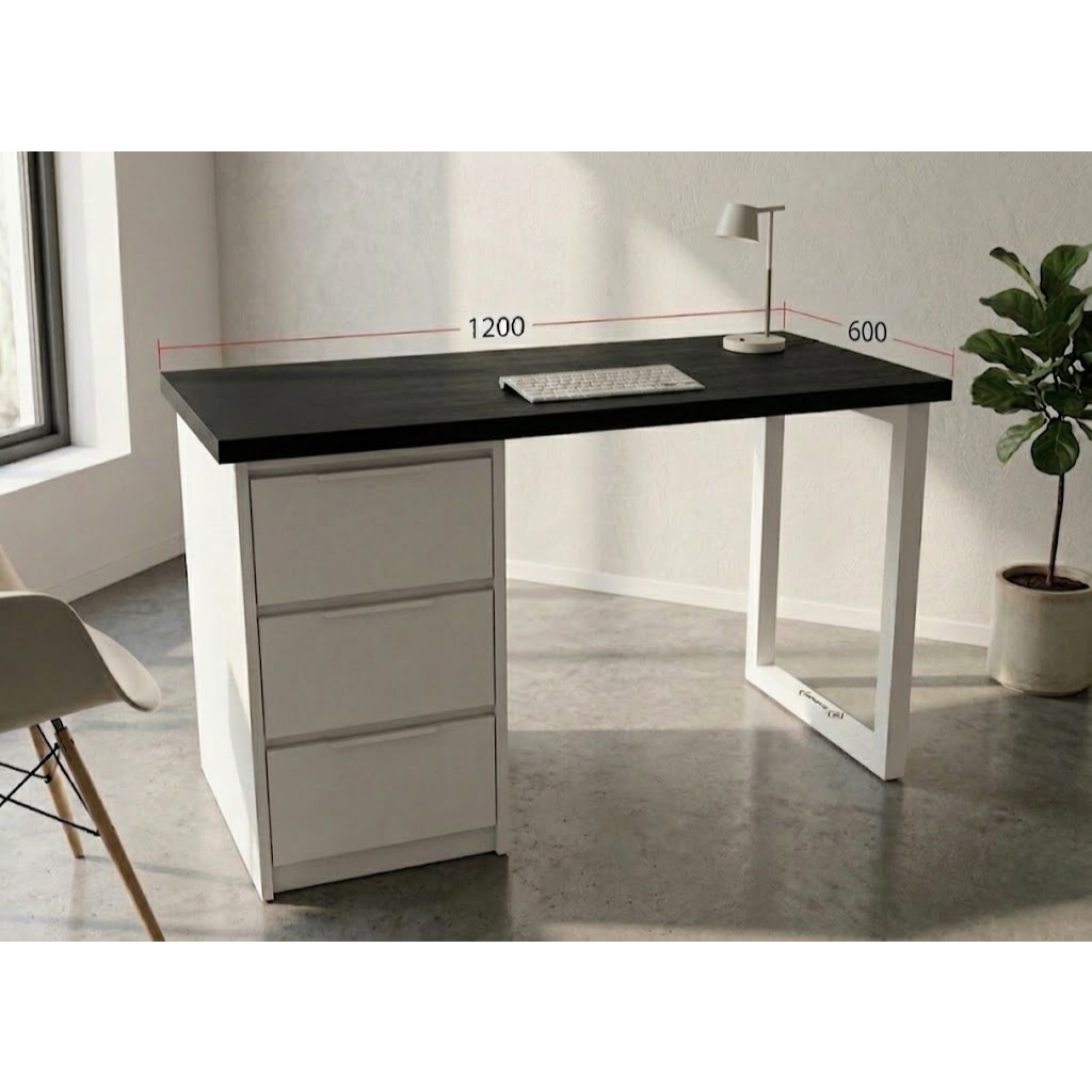 ( HỖ TRỢ LẮP RAP HCM) bàn có tủ 3 ngăn gắn được ARM ikea có 1m-2m tủ sâu nhiều hộc bàn làm việc chơi game học tập | BigBuy360 - bigbuy360.vn