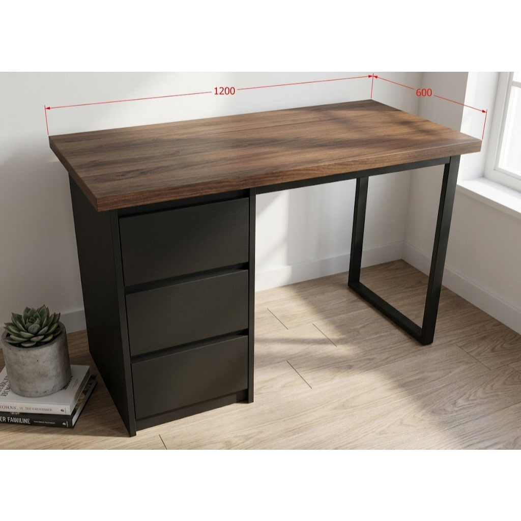 ( HỖ TRỢ LẮP RAP HCM) bàn có tủ 3 ngăn gắn được ARM ikea có 1m-2m tủ sâu nhiều hộc bàn làm việc chơi game học tập | BigBuy360 - bigbuy360.vn