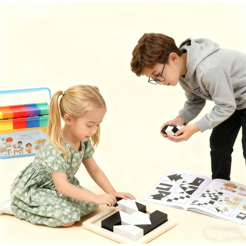 Hidden Block Toy Kids Early Teaching Puzzle Puzzle Puzzle Puzzle Đối với trẻ em