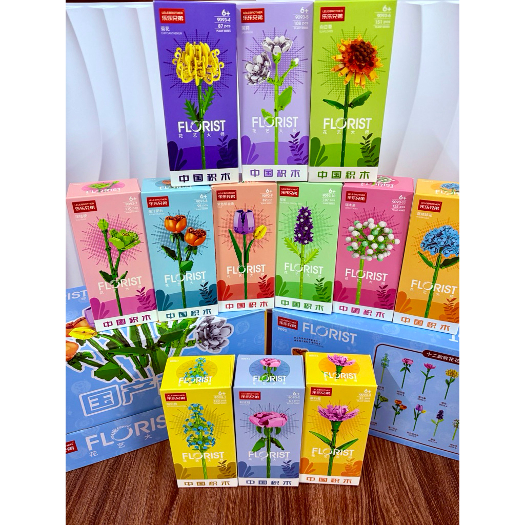 BỘ HOA LẮP RÁP FLORIST 9093 🌹