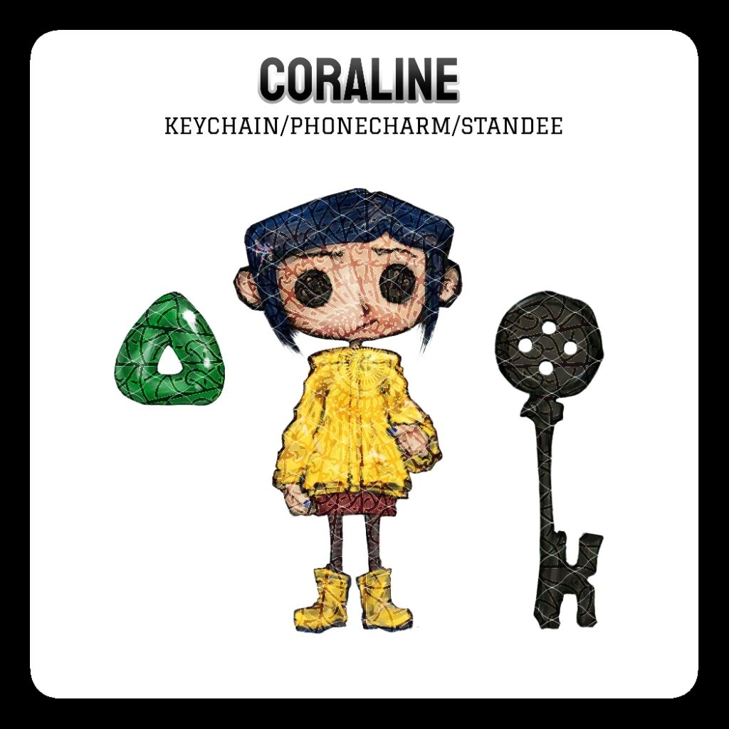 [TAESL] KEYCHAIN Coraline | Gantungan Kunci Caroline