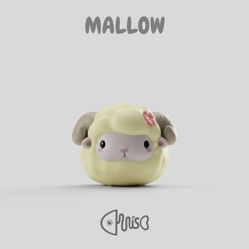 Phôi resin - Mô hình cừu Mallow - Itsmiso