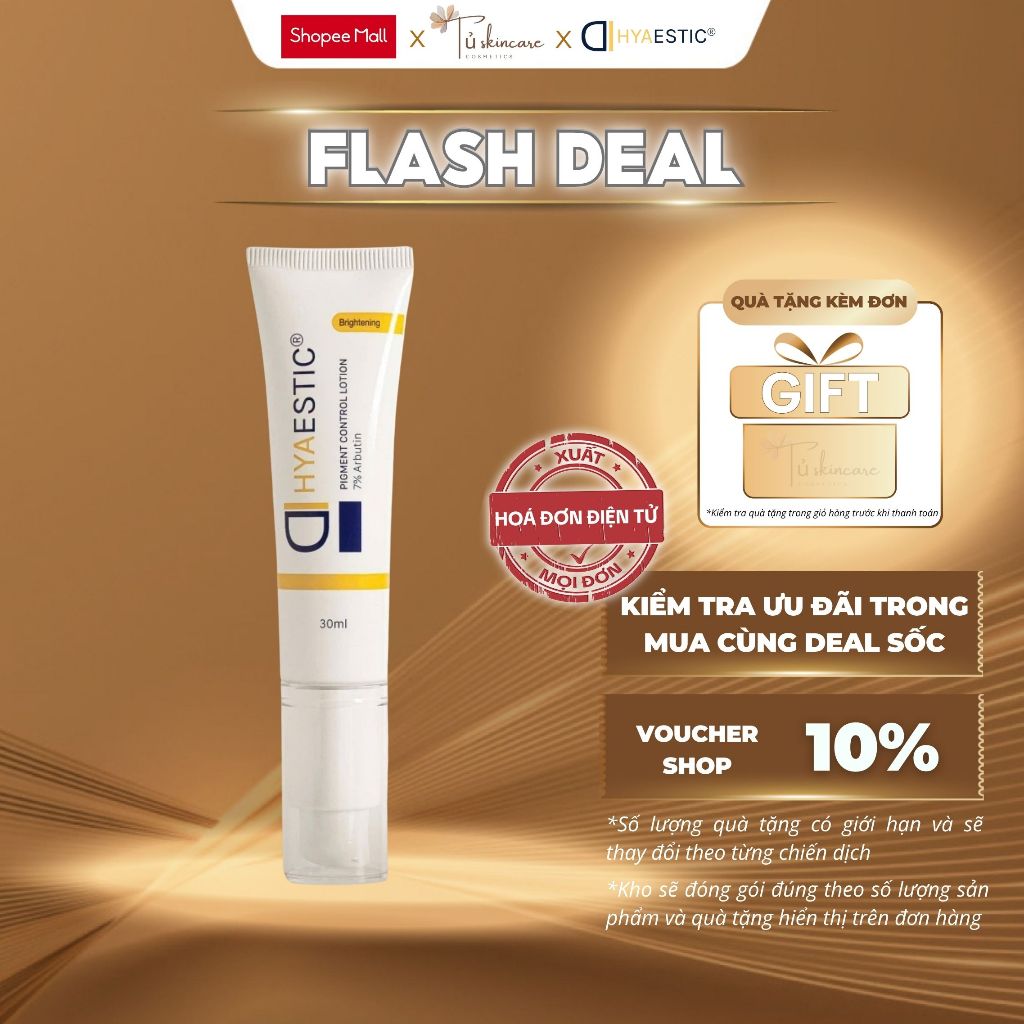 Kem Dưỡng Sáng Da, Làm Mờ Thâm Nám Hyaestic Pigment Control Lotion 7% Arbutin 30ml