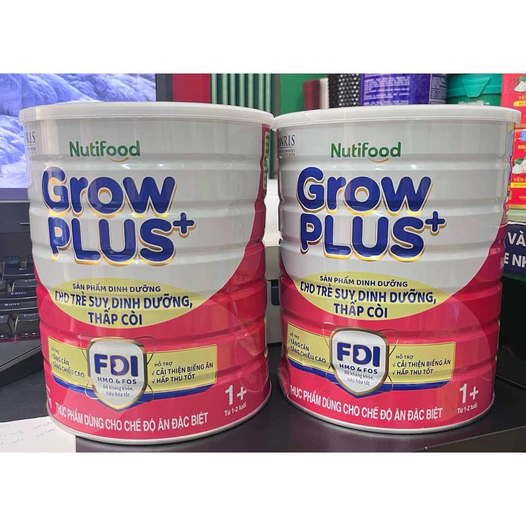 TẶNG QUÀ - Combo 2 lon sữa Nutifood Grow plus 1 1.65kg MÓP NẶNG
