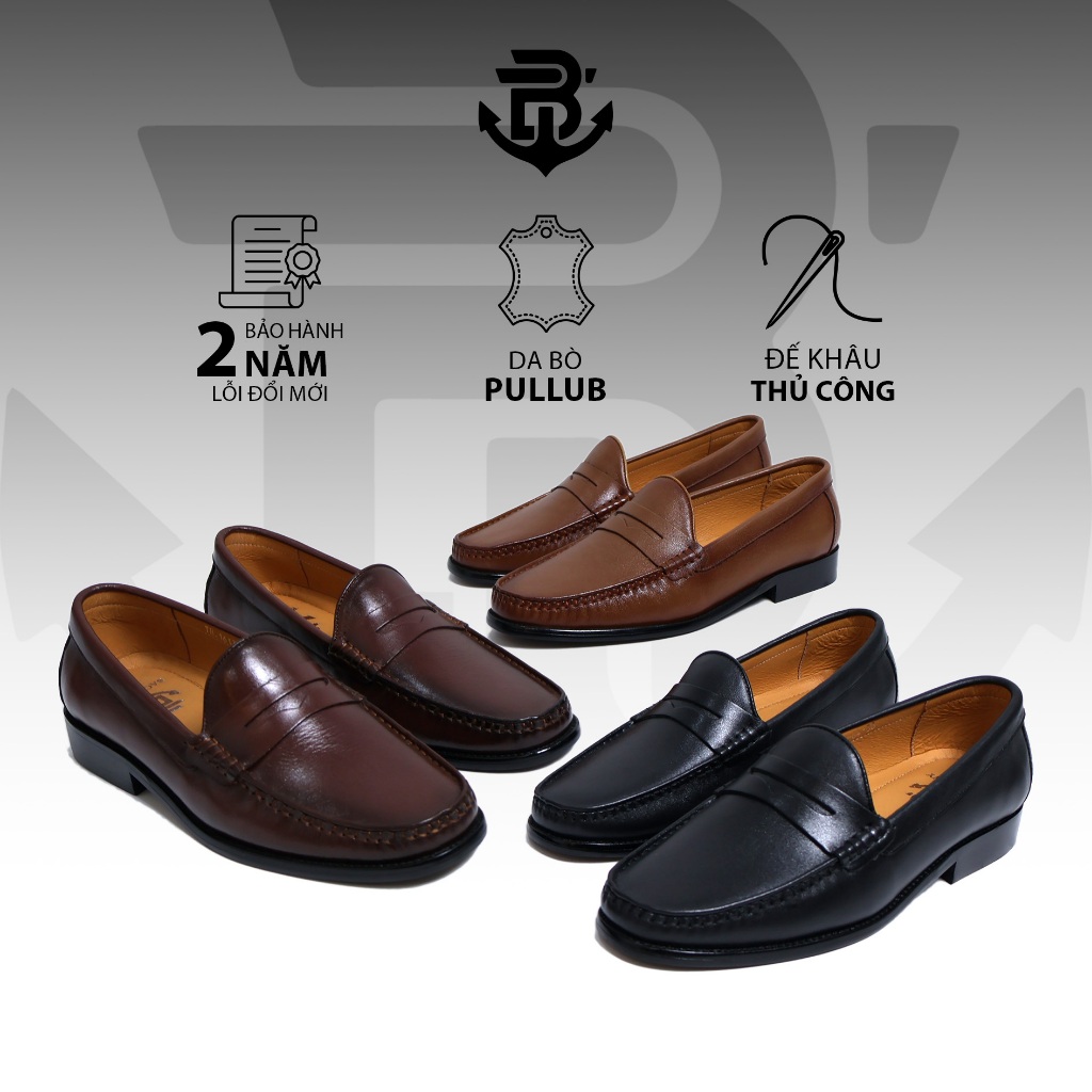 Penny Loafer Da Bò Thời Thượng