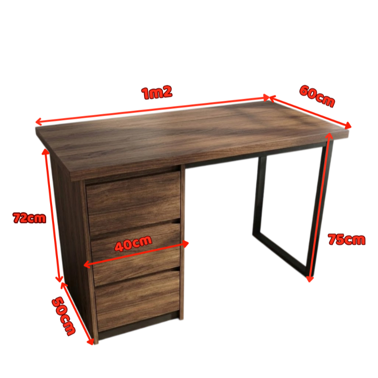( HỖ TRỢ LẮP RAP HCM) bàn có tủ 3 ngăn gắn được ARM ikea có 1m-2m tủ sâu nhiều hộc bàn làm việc chơi game học tập | BigBuy360 - bigbuy360.vn