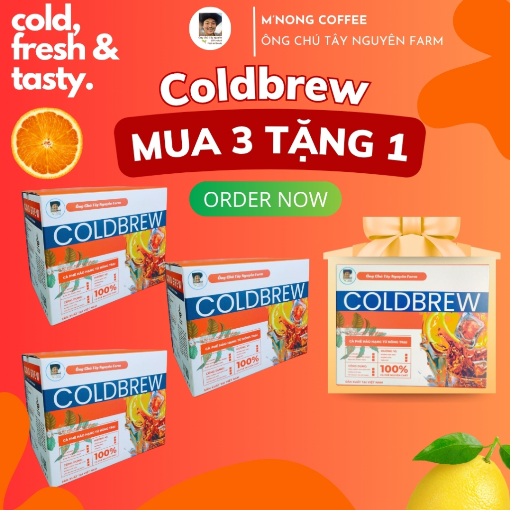 COLDBREW D8 GU ĐẬM MUA 10 TÚI TẶNG 1 TÚI LỌC GU ĐẬM COLDBREW KHÔNG ĐƯỜNG CÀ PHÊ NHANH TIỆN LỢI THƠM 