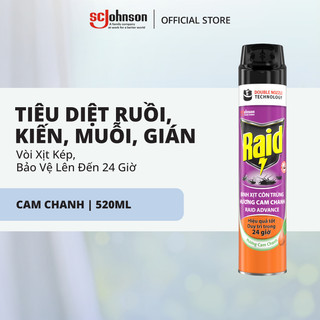 RAID Bình Xịt Côn Trùng/ Xịt Muỗi Bảo Vệ Dài Lâu Hiệu Quả Tốt Duy Trì Trong 24h 300ml/520ml/800ml