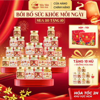 MUA 30 TẶNG 10 Yến chưng sẵn 35%, Combo 30 Hũ Yến Chưng Sẵn, Yến Sào Tươi 35% Mix 4 Vị Lựa Chọn