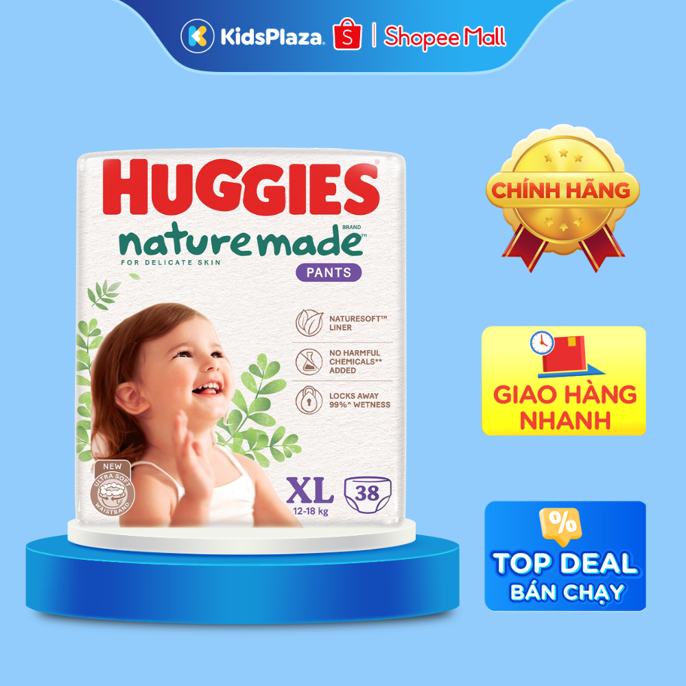 [SPV] Bỉm Tã Huggies Nature Made EC đủ size cho bé - CHÍNH HÃNG