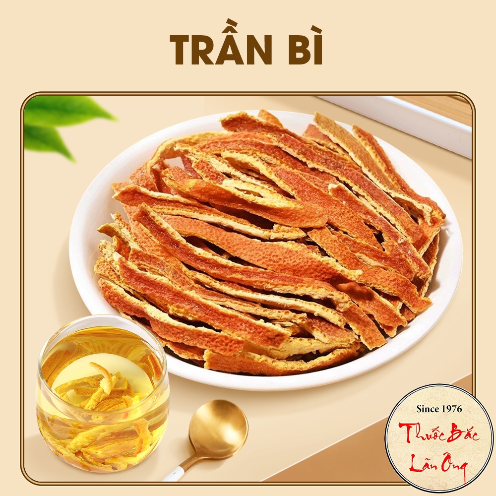Trần bì 1kg, vỏ quýt, cam sấy khô, thơm, sạch - Lãn Ông