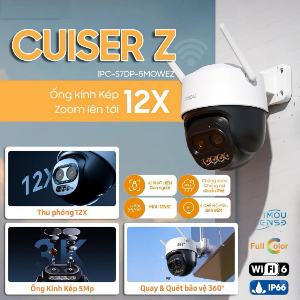Camera imou S7DP 3K 5MP