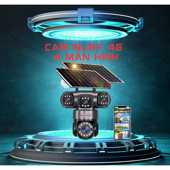 Camera Năng Lượng Mặt Trời Sim 4G 3 Mắt Xem 3 Khung Hình vstarcam bg661tr 360 Độ 20MP 4K PTZ Camera 