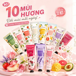 Set 10 Kem Dưỡng Tay - 10 Mùi Hương, Mềm Mịn, Thấm Nhanh