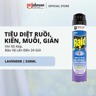 RAID Bình Xịt Côn Trùng/ Xịt Muỗi Bảo Vệ Dài Lâu Hiệu Quả Tốt Duy Trì Trong 24h 300ml/520ml/800ml