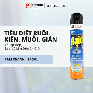 RAID Bình Xịt Côn Trùng/ Xịt Muỗi Bảo Vệ Dài Lâu Hiệu Quả Tốt Duy Trì Trong 24h 300ml/520ml/800ml