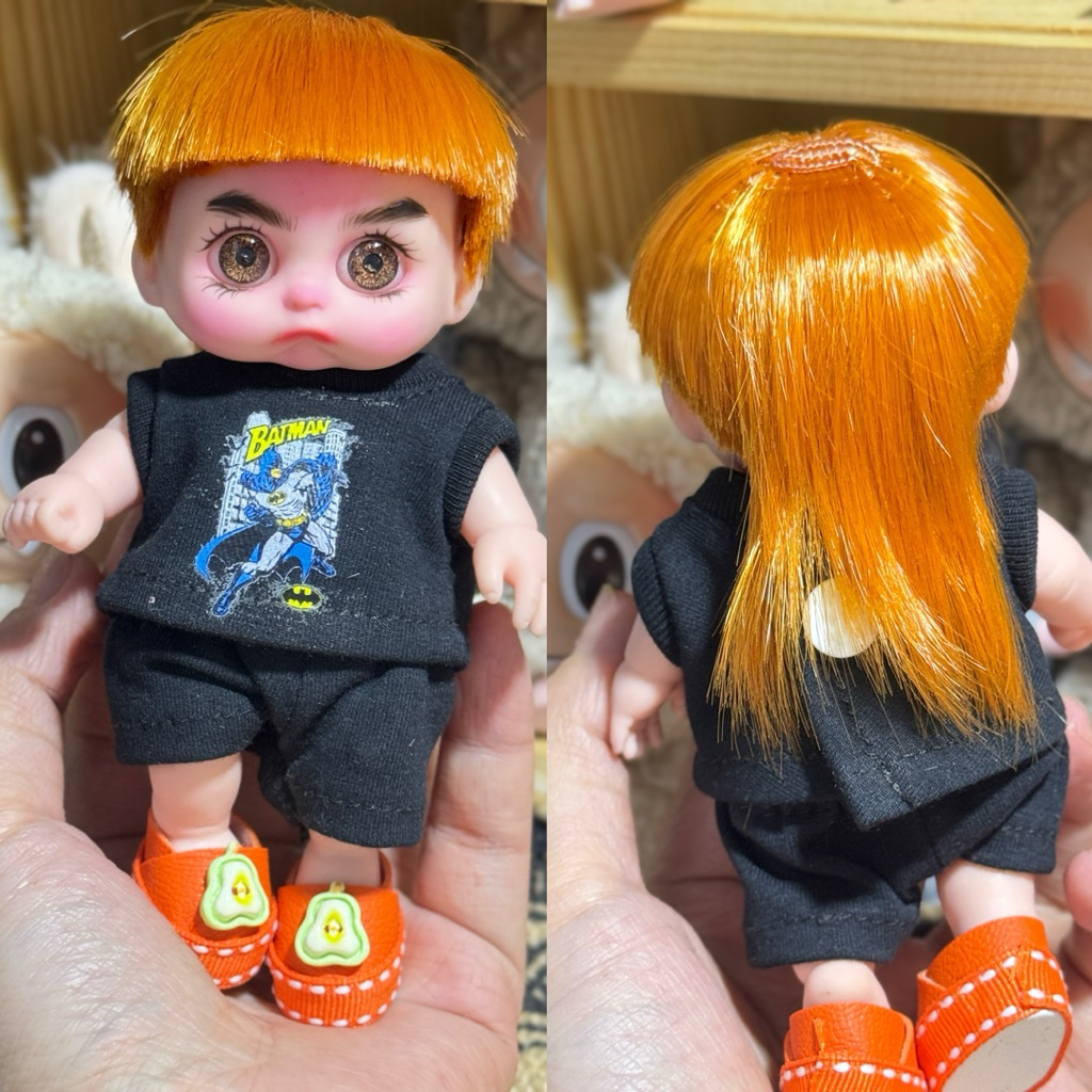 doll 5in trai make-  tóc đuôi dài cá tính tặng vòng tay