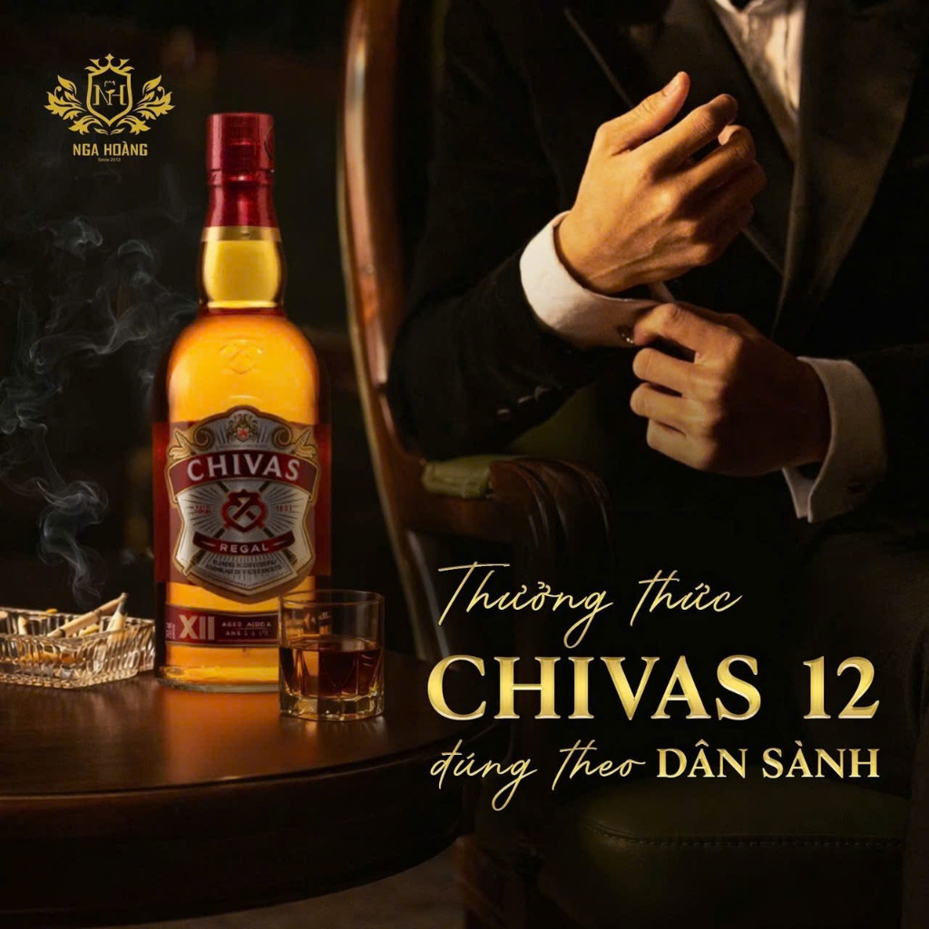 CHIVAS 12 NĂM NHẬP KHẨU CHÍNH HÃNG - THÊ TÍCH 70CL NỒNG ĐỘ 40%