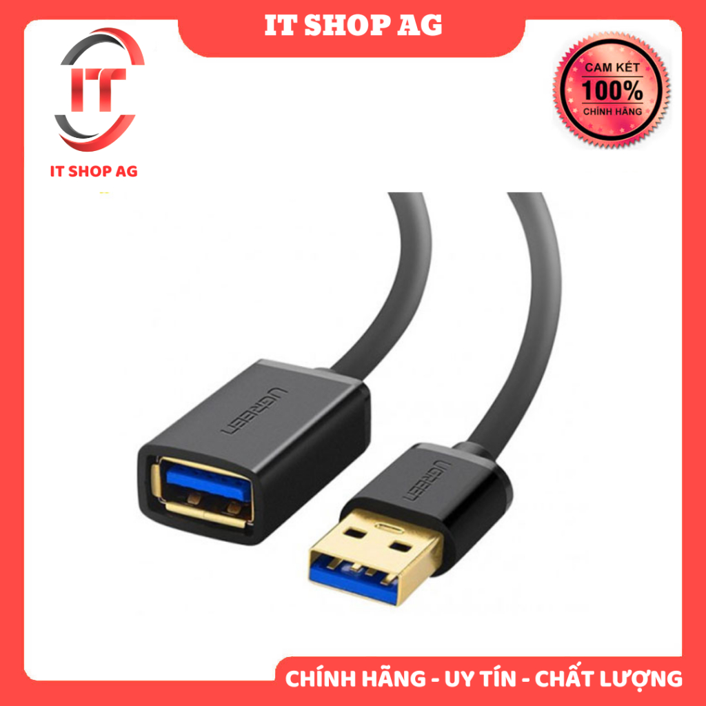 Cáp USB nối dài 3.0 dài 3m chính hãng Ugreen 30127 cao cấp Chính hãng