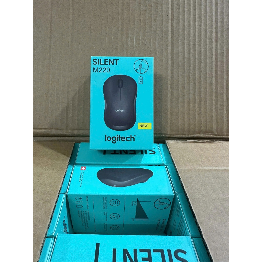 Chuột Không Dây Logitech M220 / Arigato M220 Silent - Chuột Bluetooth Chống Ồn, Êm Bảo Hành 12 Tháng