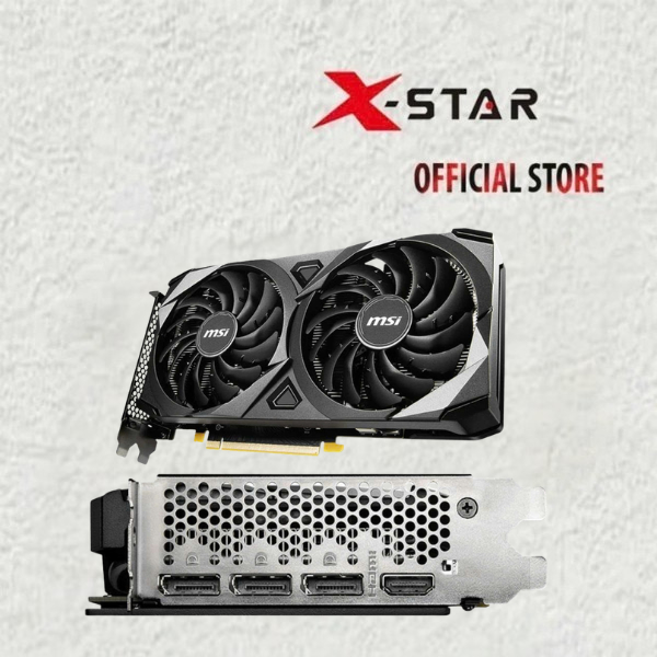 Card Màn Hình MSI GeForce RTX 3060 Ventus 2X 12GB OC Like New GDDR6 192bit Hỗ Trợ Gaming Đồ Họa