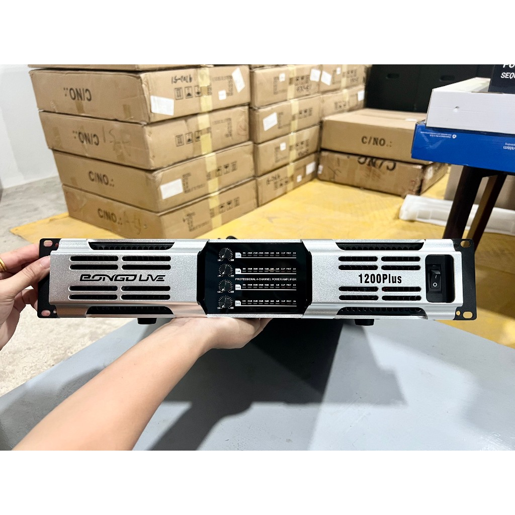 Cục Đẩy 4 kênh 80 sò 1200W/kênh tổng 4800W,16 Tụ Lọc,Nguồn Xuyến Đồng 22cm.