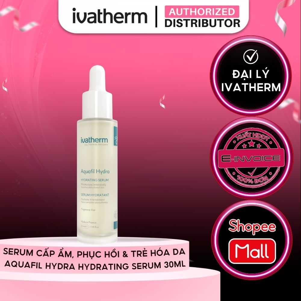 Tinh Chất Ivatherm Dưỡng Ẩm, Phục Hồi Và Trẻ Hóa Da Aquafil Hydra Hydrating
