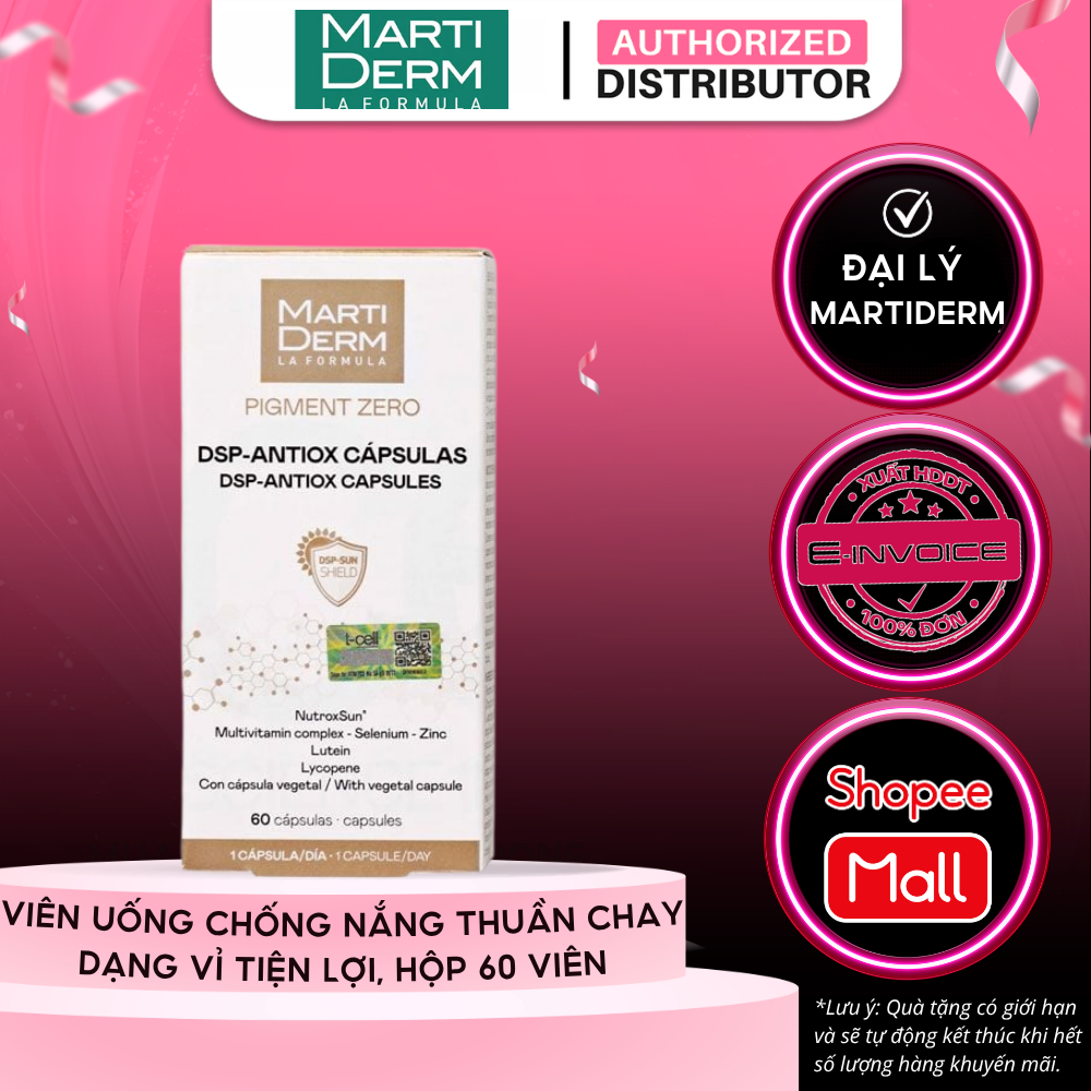 TPBVSK Viên Uống MartiDerm Pigment Zero DSP Antiox Capsules 60 Viên