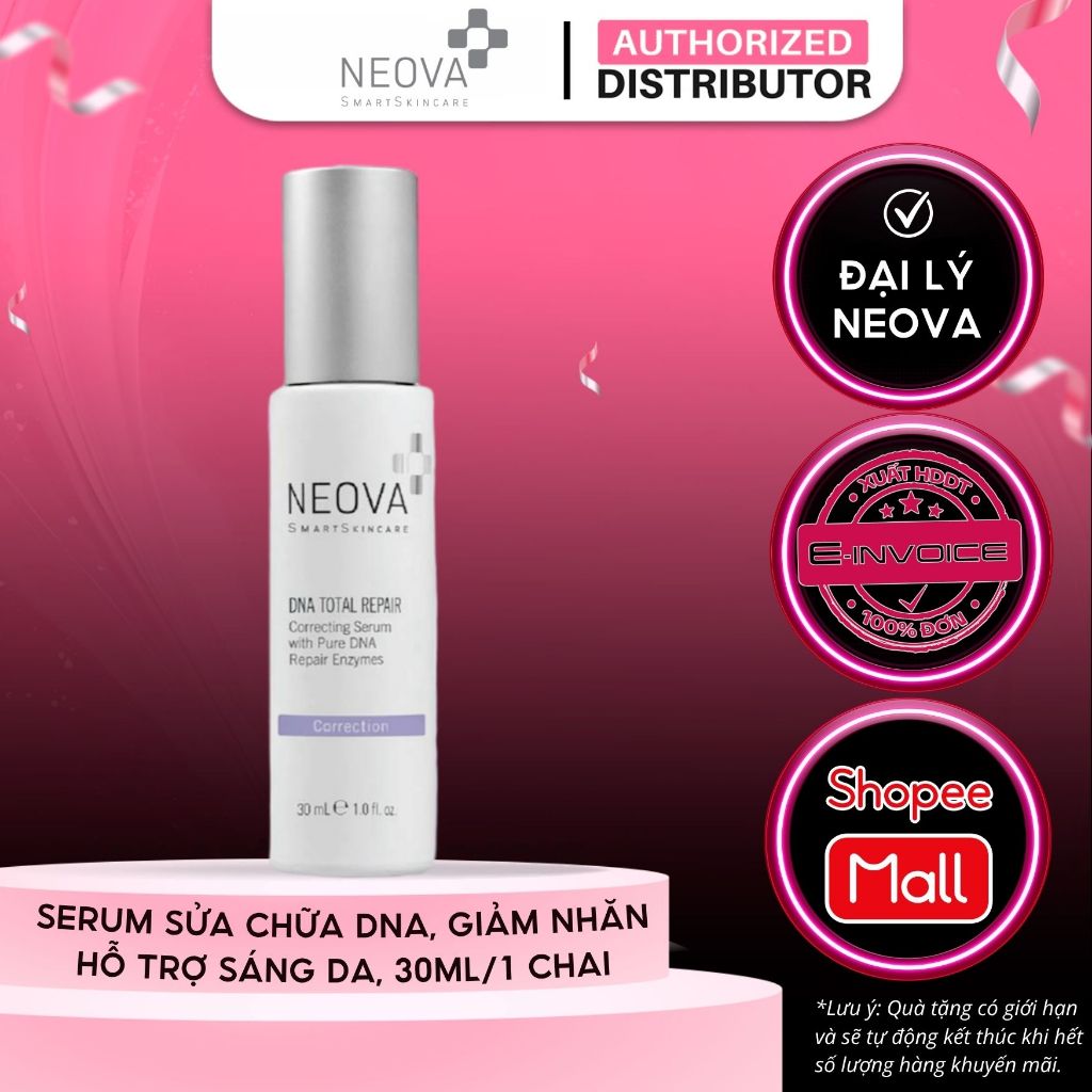 Serum DNA Tinh Khiết Giúp Chống Oxy Hóa, Xóa Nhăn, Giảm Nám, Phục Hồi Neova DNA Total Repair