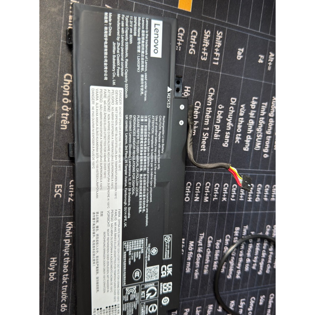 Pin chính hãng Laptop Slim 5 14akp10 83hx001jvn  (14IRH10 14IRH10R 16IRH10 16IRH10R L24M3PK3 L24)