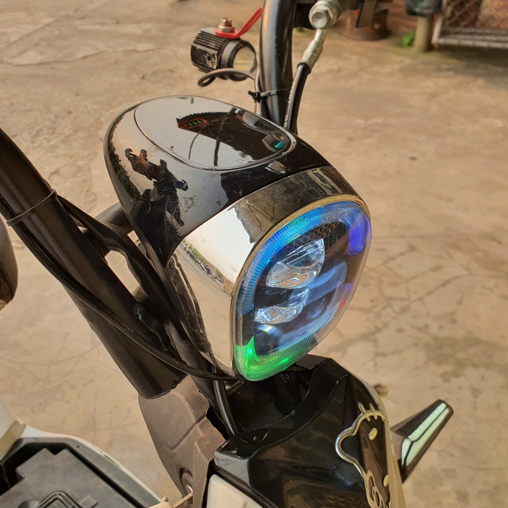 Đèn đầu xe điện 133S 133M 133 Plus – 4 Bình 48V, 5 Bình 60V Đầu đèn E-bike MB ánh sáng mạnh, đẹp