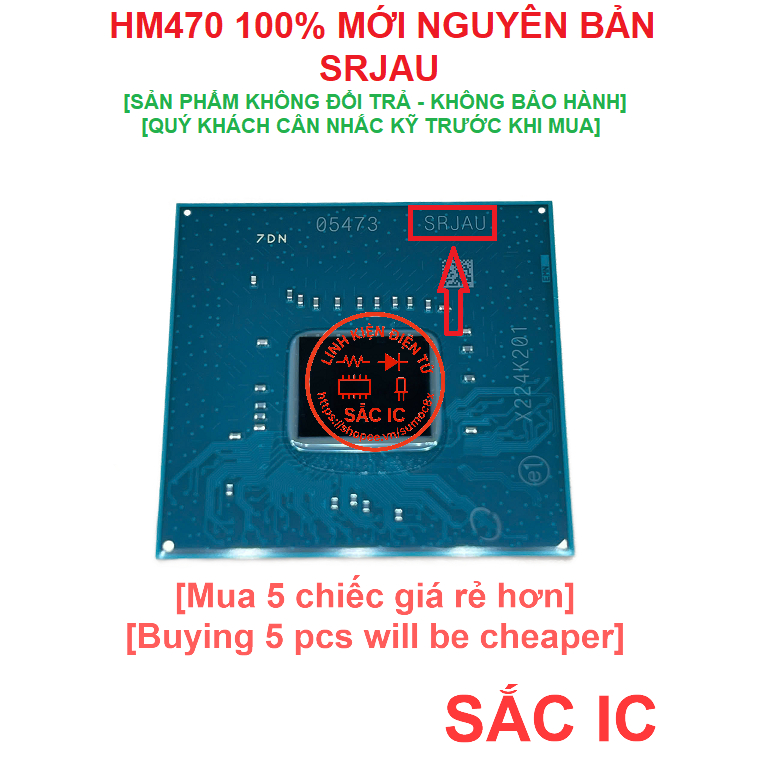 [KHÔNG BẢO HÀNH] Chipset FH82HM470 HM470 470 mã SRJAU mới nguyên bản - Original NEW