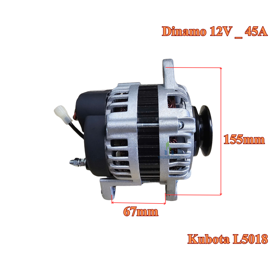 Dinamo Kubota L5018 12V 45A – Máy Phát Điện Máy Cày Kubota Sạc Ắc Quy Chuẩn Zin