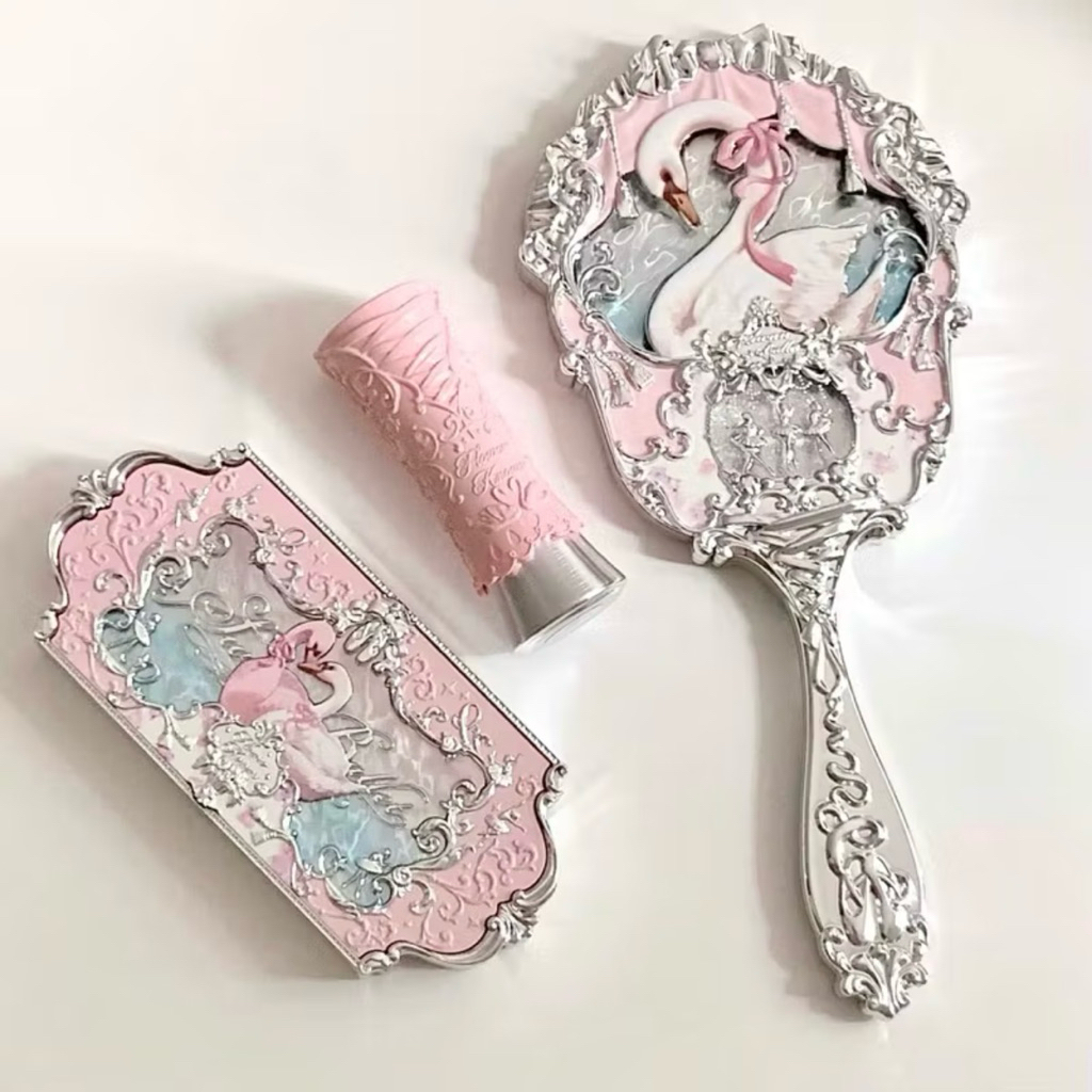 [Sẵn 🔥] 🦢 Gương Cầm Tay Thiên Nga Swan Ballet Chính Hãng