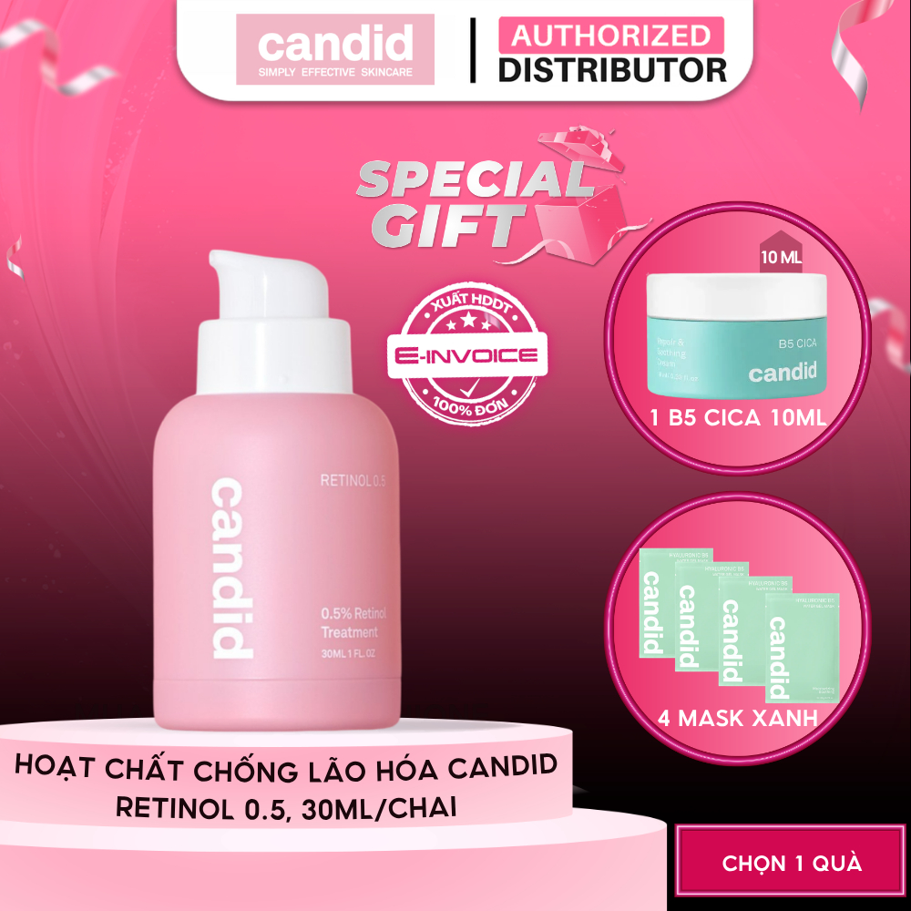 Hoạt Chất Retinol Candid Chống Lão Hóa Candid Retinol 0.5% Treatment 30ml