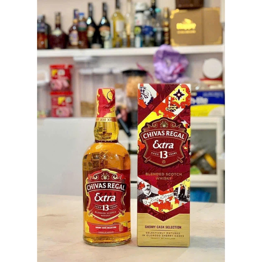 CHIVAS 13 EXTRA SHERRY CASK -  NHẬP KHẨU CHÍNH HÃNG - THỂ TÍCH 700ML NỒNG ĐỘ 40%