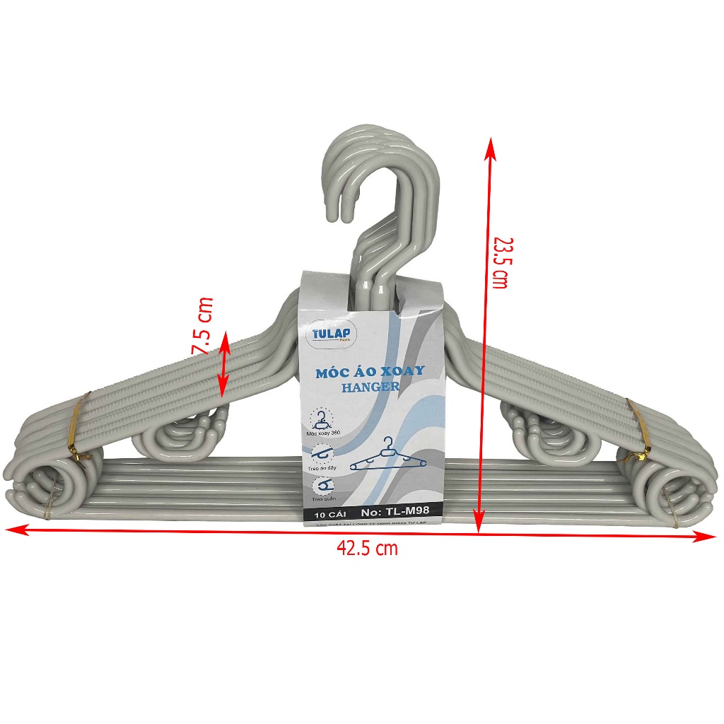Móc áo xoay TỰ LẬP TL98 - 10c