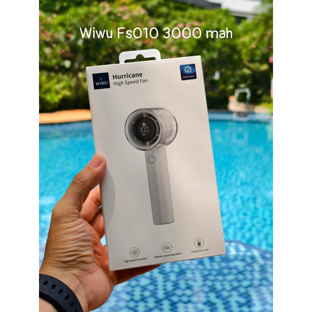 Quạt tich điện không cánh WIWU FS010 pin 3000 mAh