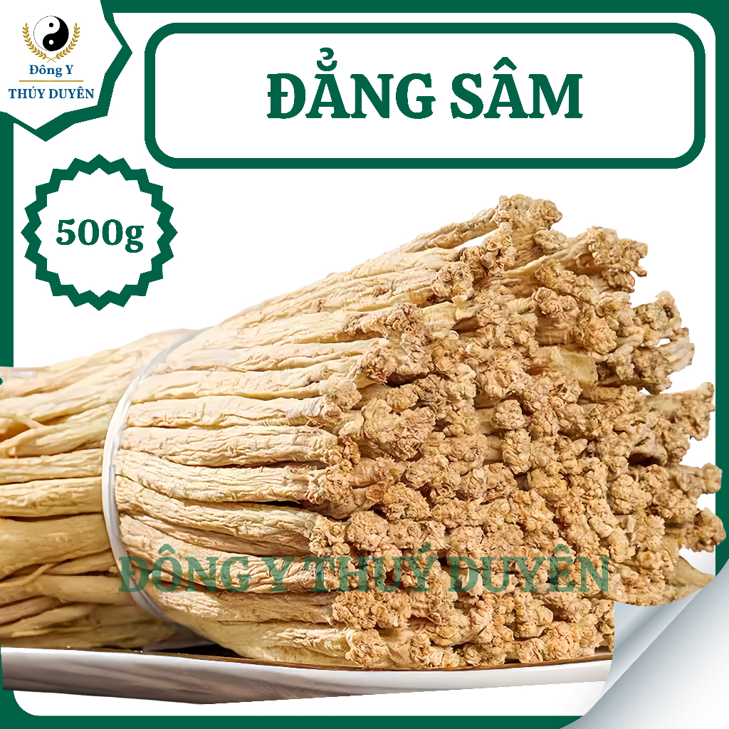 Đẳng Sâm Khô  500g | Loại 1 - Đảng Sâm Không Lưu Huỳnh, Sấy Khô Tự Nhiên, Sợi To, Vàng