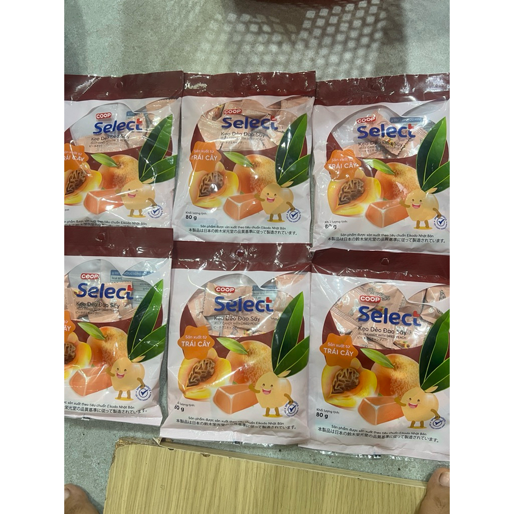 Kẹo dẻo đào sấy Co.op Select 80g